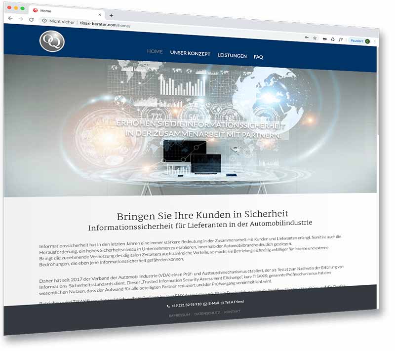 Screenshot VDA ISA Berater Seite VDA ISA Berater